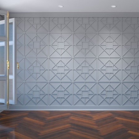 Large Jamestown Decorative Fretwork Wall Panels In Architectural PVC, 23 3/8W X 23 3/8H X 3/8T
